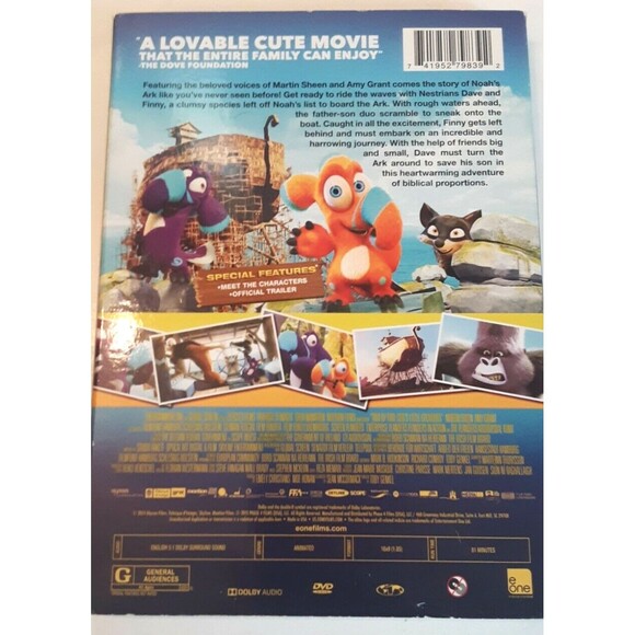 Two by Two: God's Little Creatures DVD 2013 Voices of Martin Sheen and Amy Grant - Picture 2 of 6